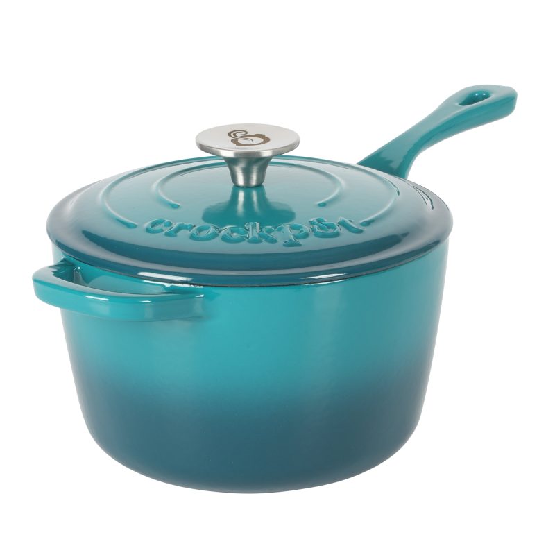 137372.02 CP ARTISAN 3QTSAUCEPANW LID TEALOMBRE ENAMELED CASTIRON PA106101 001