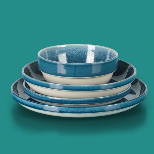 142417.16RSKEBANQUETTE16PCSTACKABLEDWSETBLUERDREACTIVEGLAZESTONEWAREPA106431009