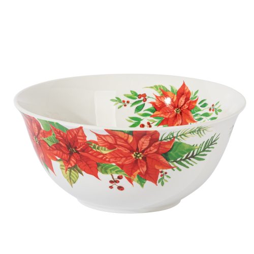 8061404RR GH MAGICPOINSETTIA 4PCSERVING ACCESSORIESSET DECORATEDFINECERAMIC PA103740 004