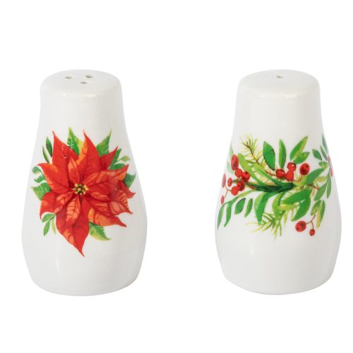 8061404RR GH MAGICPOINSETTIA 4PCSERVING ACCESSORIESSET DECORATEDFINECERAMIC PA103740 005