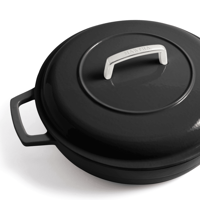 Enamel Cast Iron Braiser Black 4 copy