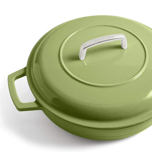 Enamel Cast Iron Braiser Green 4 copy