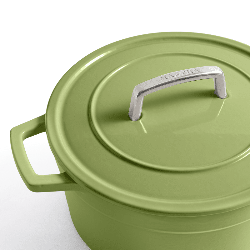 Enamel Cast Iron 5 Qt Dutch Oven Green 4 copy