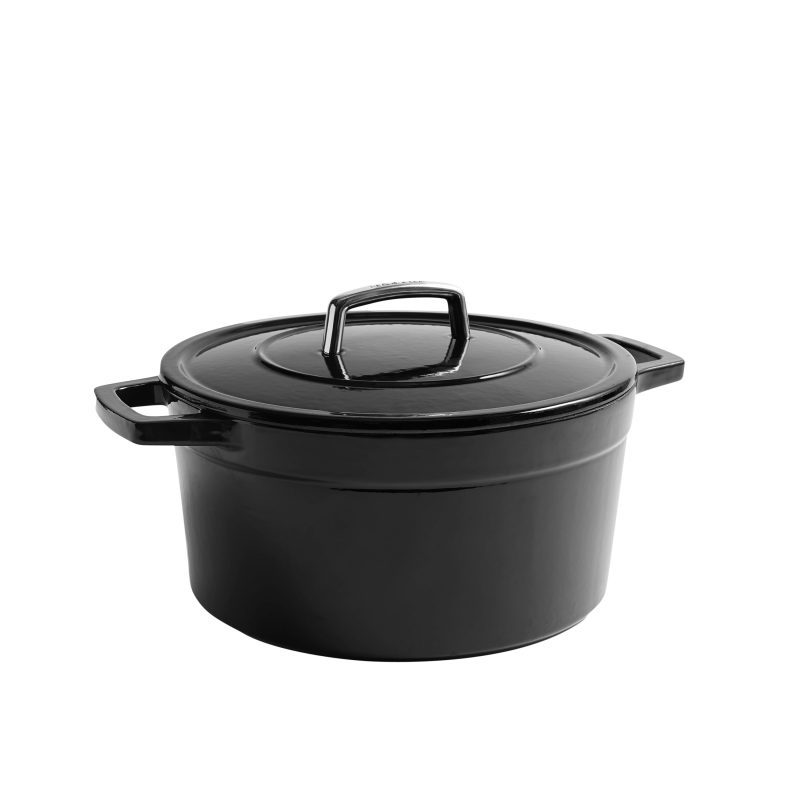 Enamel Cast Iron 7 QT Dutch Oven Black 1 copy