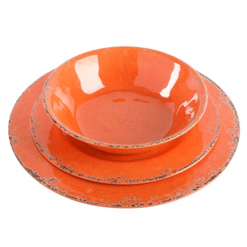 PA101200 LGMAUNA 12PCDWSET CRACKLELOOKDECAL MELAMINE ORANGE.003